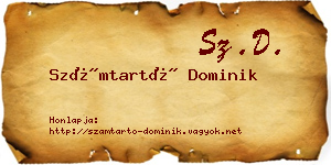 Számtartó Dominik névjegykártya